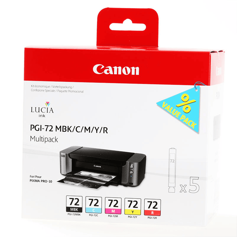 Canon Tinte PGI-72 / 6402B009 MBK,C,M,Y,R Multipack