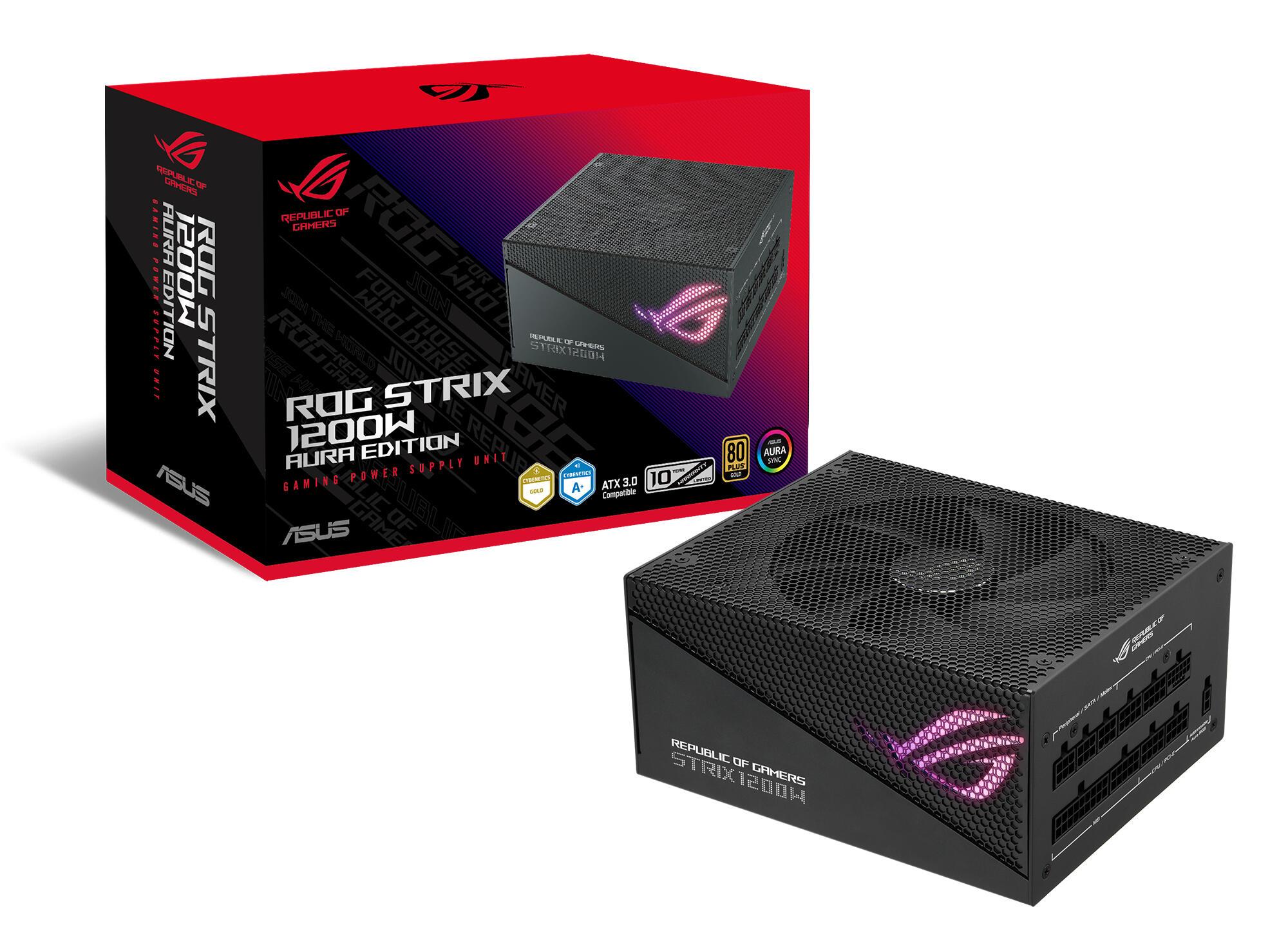 ASUS PC power supply unit ROG Strix 1200W Aura Ed. / 90YE00P0-B0NA00 Black