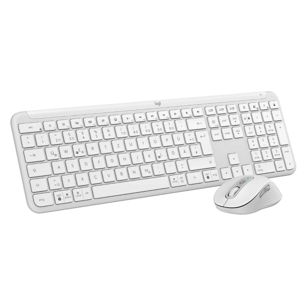 Logitech Mouse and keyboard set MK950 Signature Slim / 920-012484 White