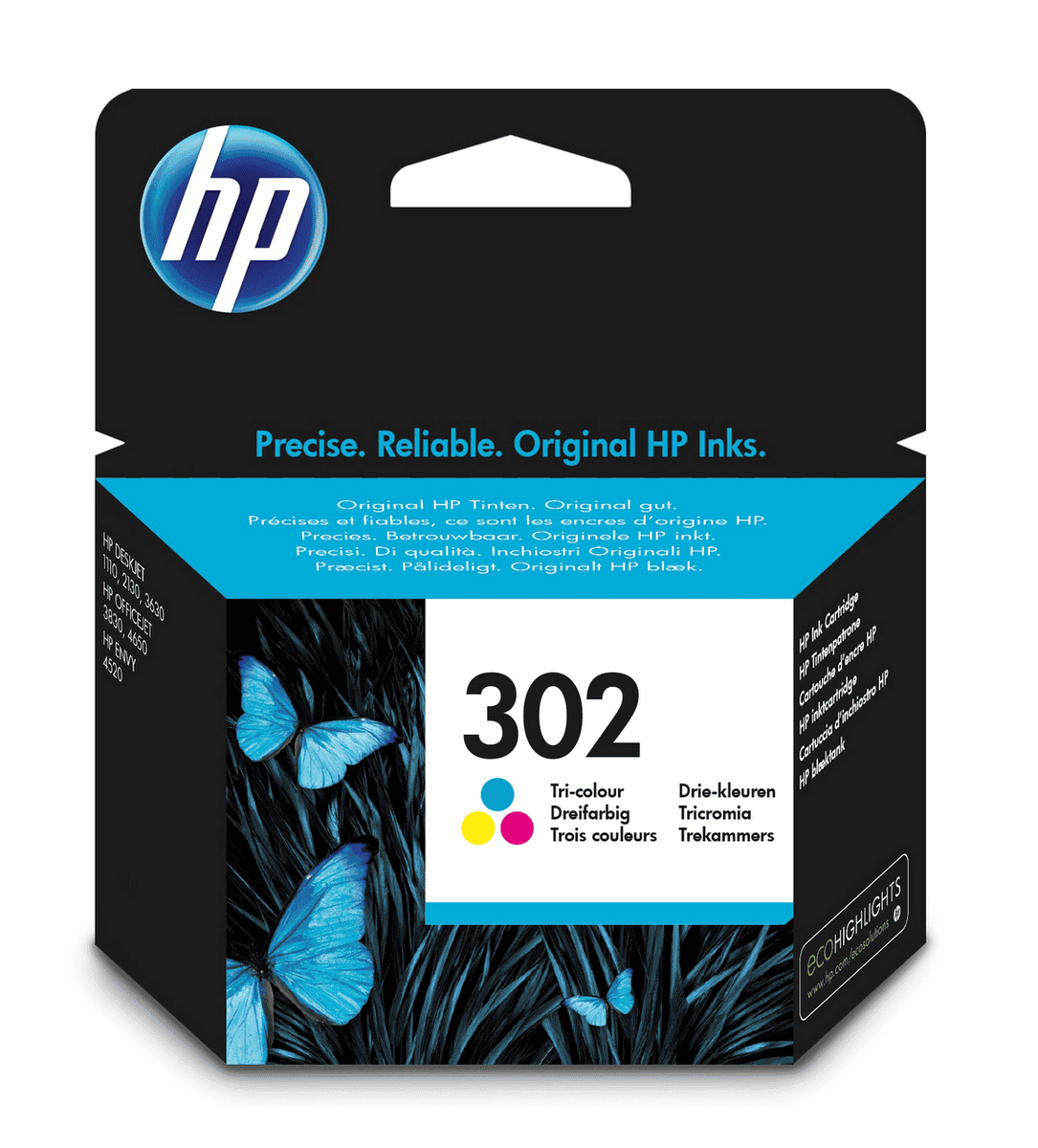 HP Tinta 302 / F6U65AE C,M,Y