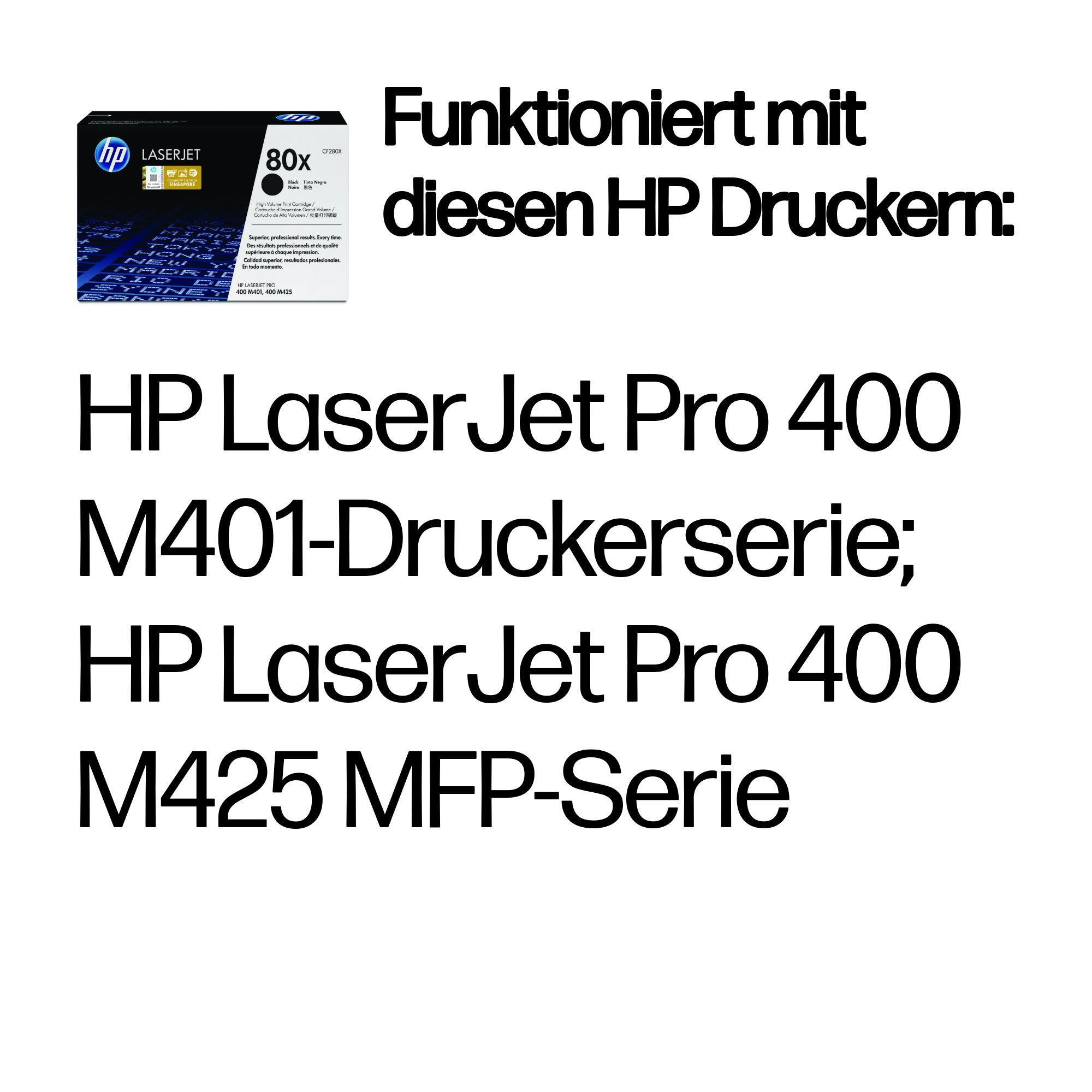 HP Toner 80X / CF280X Nero XL