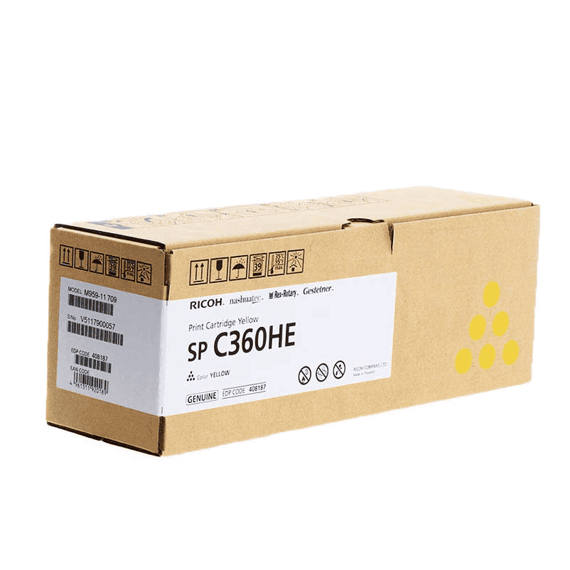 Ricoh Tóner Type C360 / 408187 Amarillo Estándar