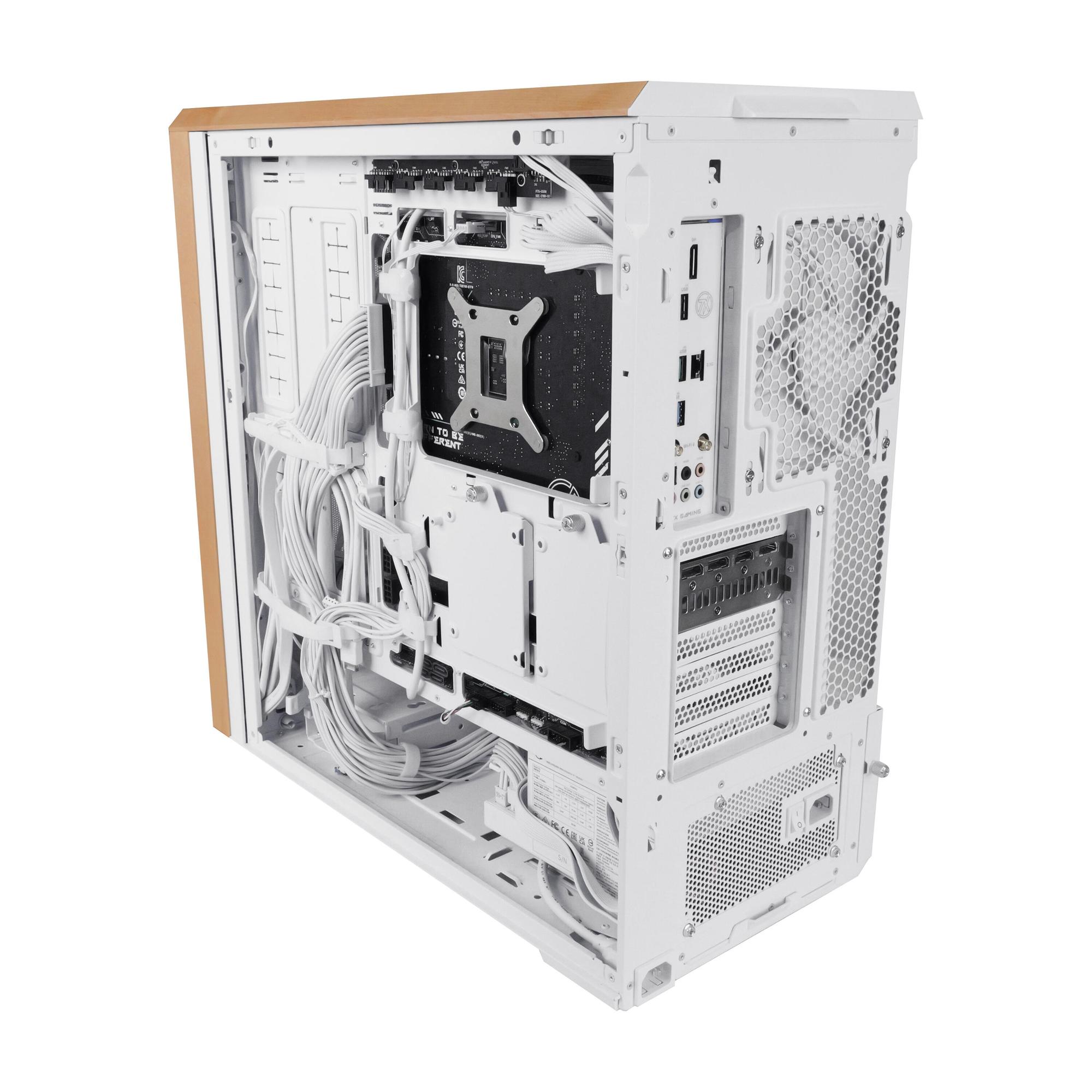 Lian Li PC case Lancool 217 Wood / LAN217W White, wood