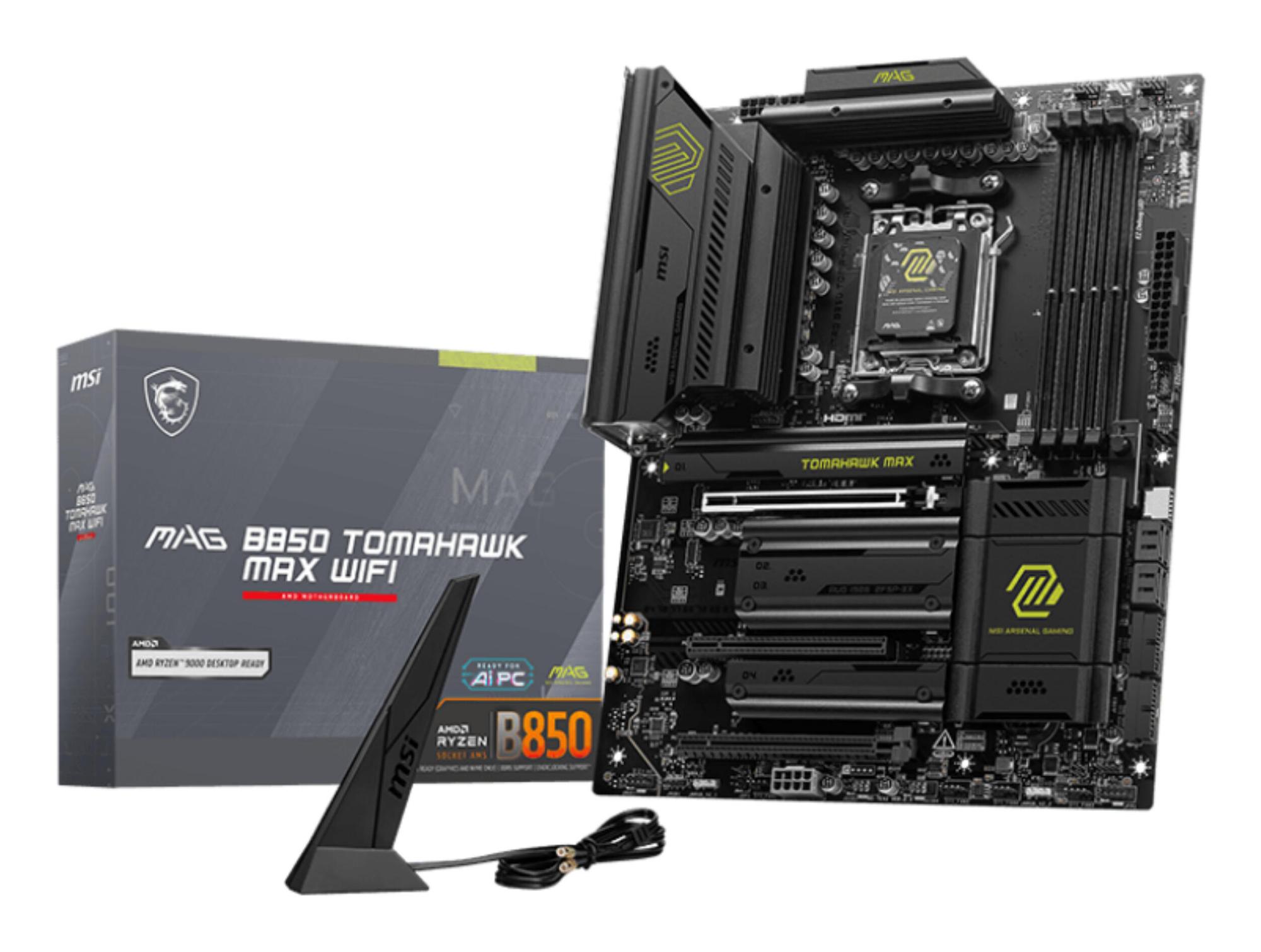 MSI Mainboard MAG B850 TOMAHAWK MAX WIFI / 7E62-002R White