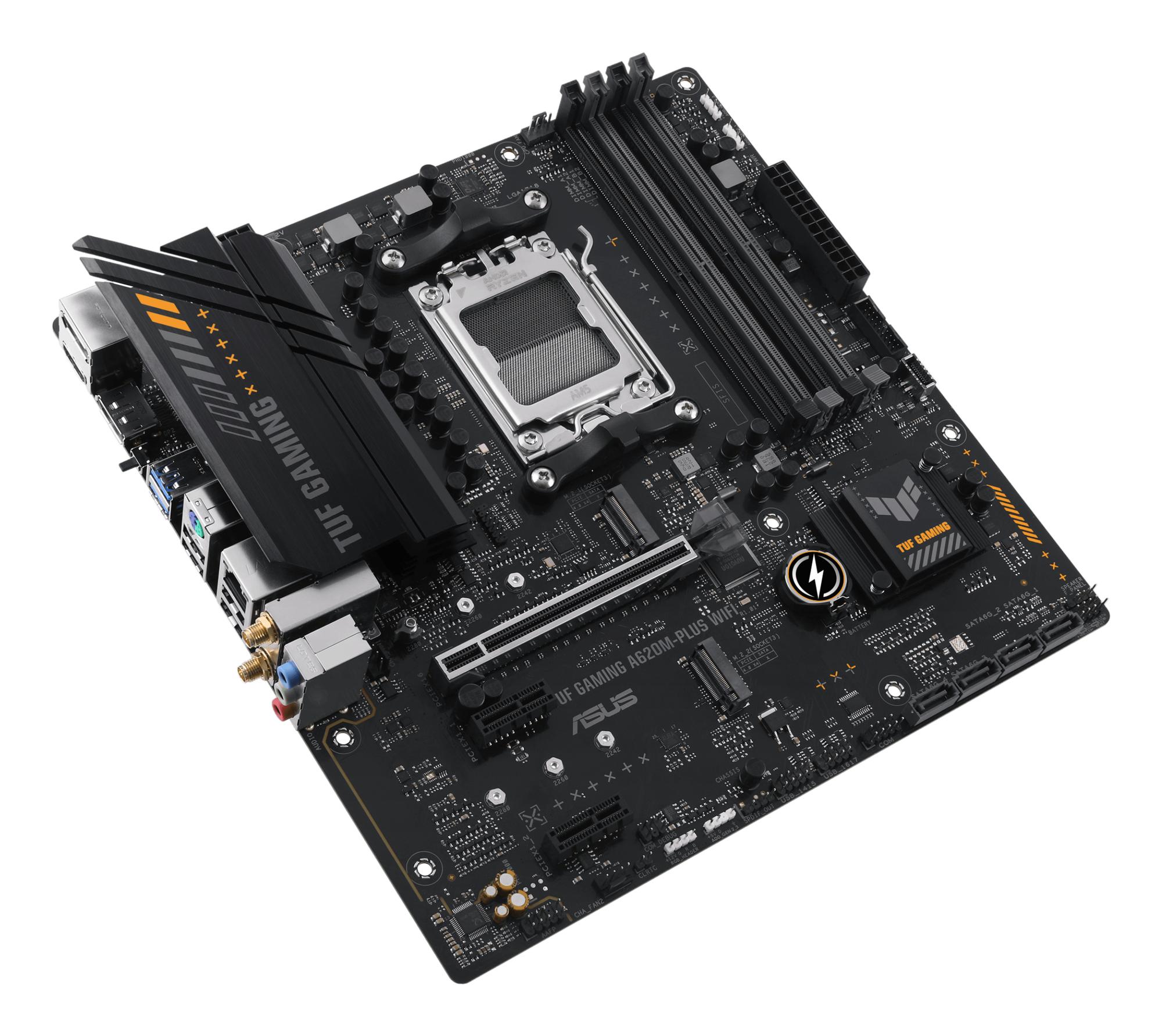 ASUS Mainboard TUF Gaming A620M-Plus WiFi / 90MB1F00-M0EAY0 Black