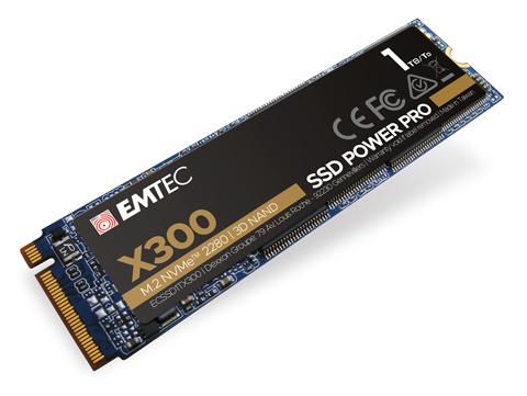 EMTEC M.2 SSD X300 1TB / ECSSD1TX300 Schwarz XL
