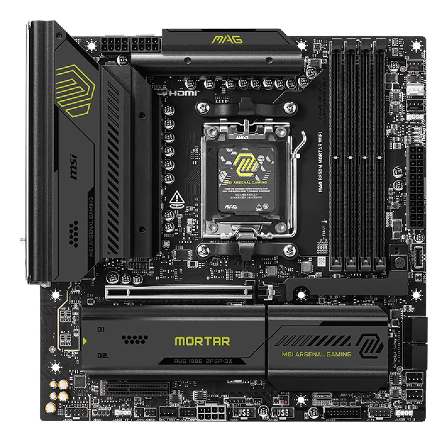 MSI Mainboard MAG B850M MORTAR WIFI / 7E61-001R Black