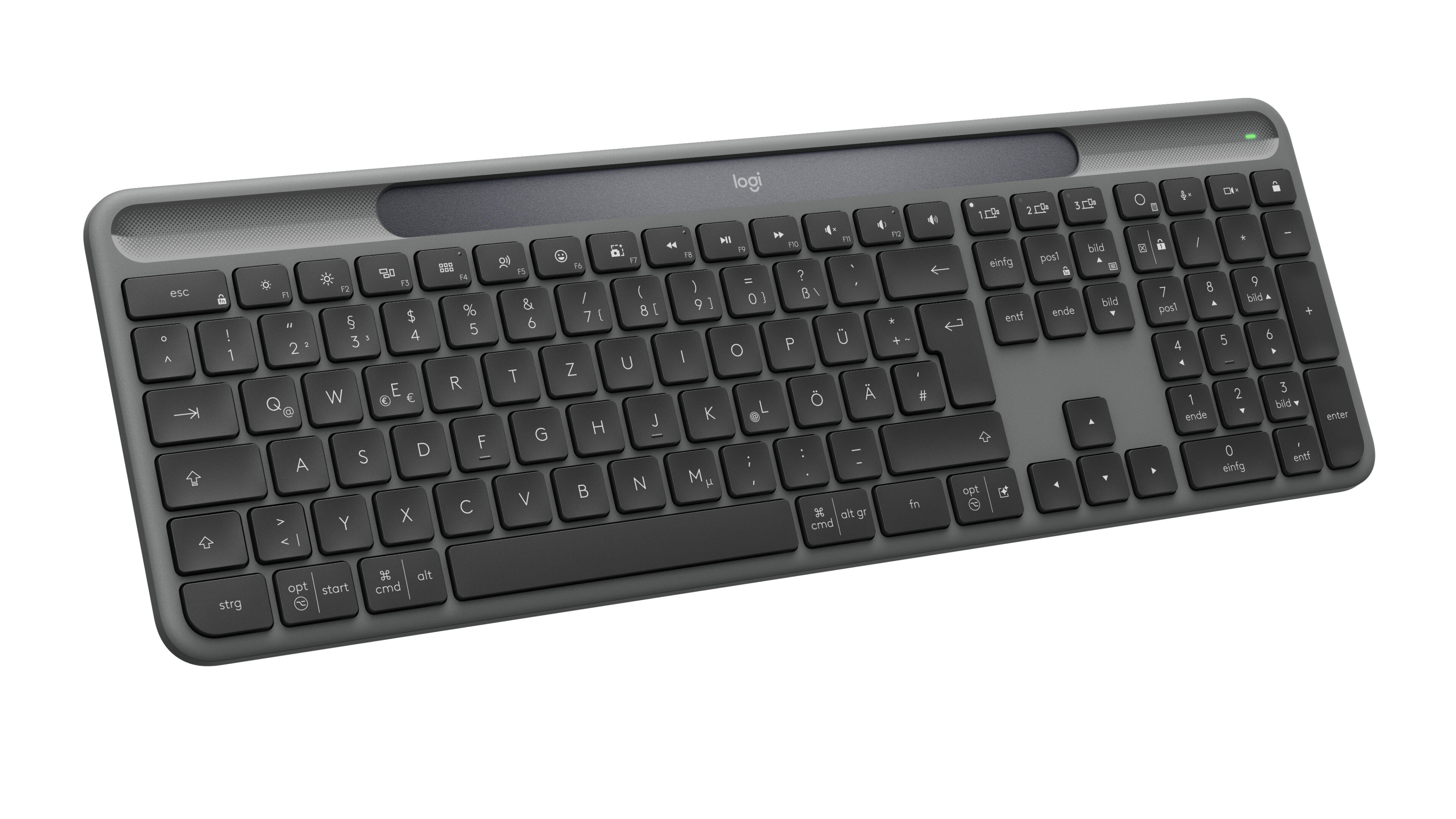 Logitech Tastiera Signature Slim Solar+ K980 DE / 920-013757 Grafite