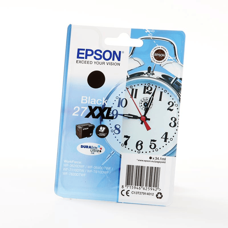 Epson Tinte 27XXL / C13T27914012 Schwarz XXL
