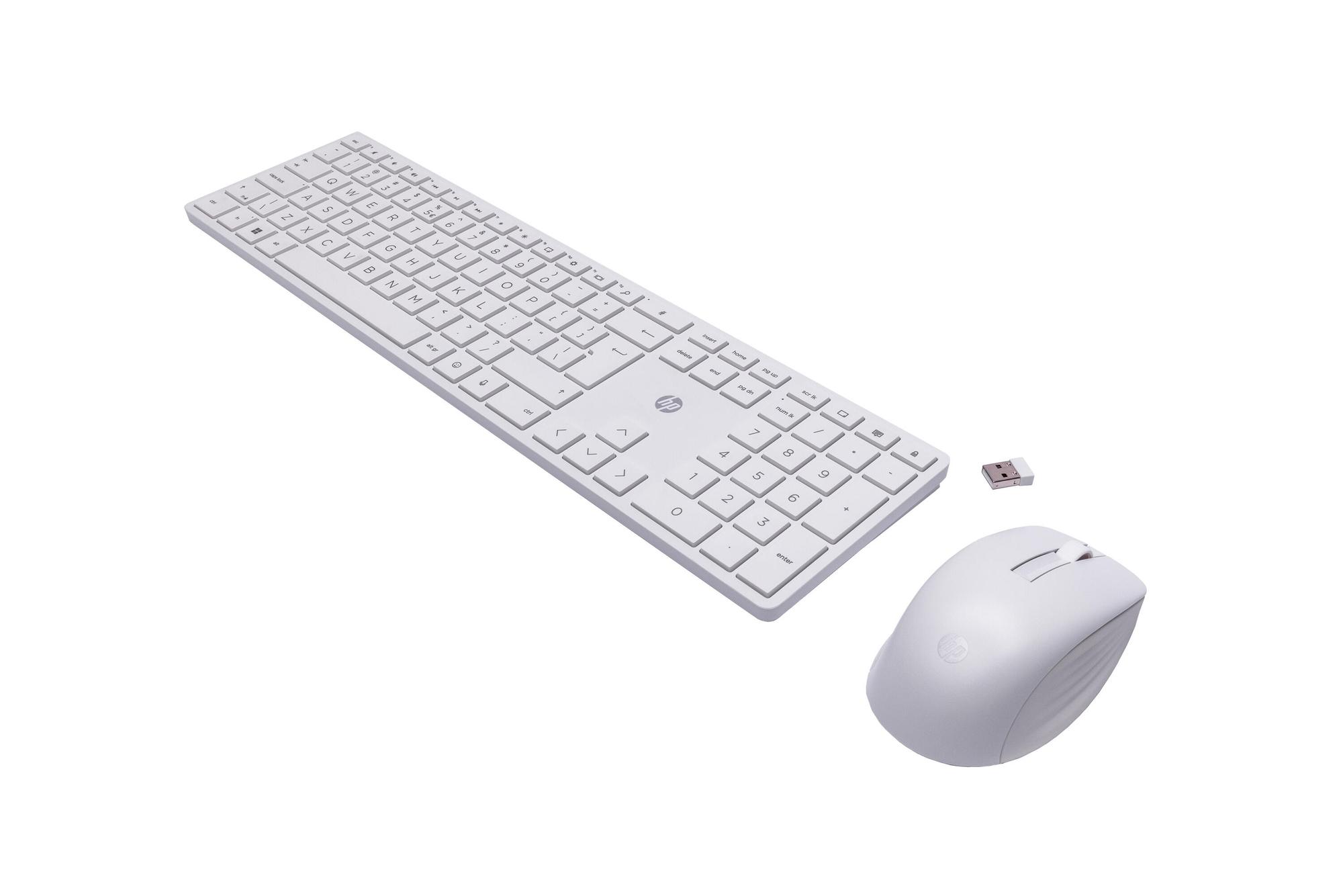 HP Set di mouse e tastiera 650 / 4R016AA#ABB Bianco