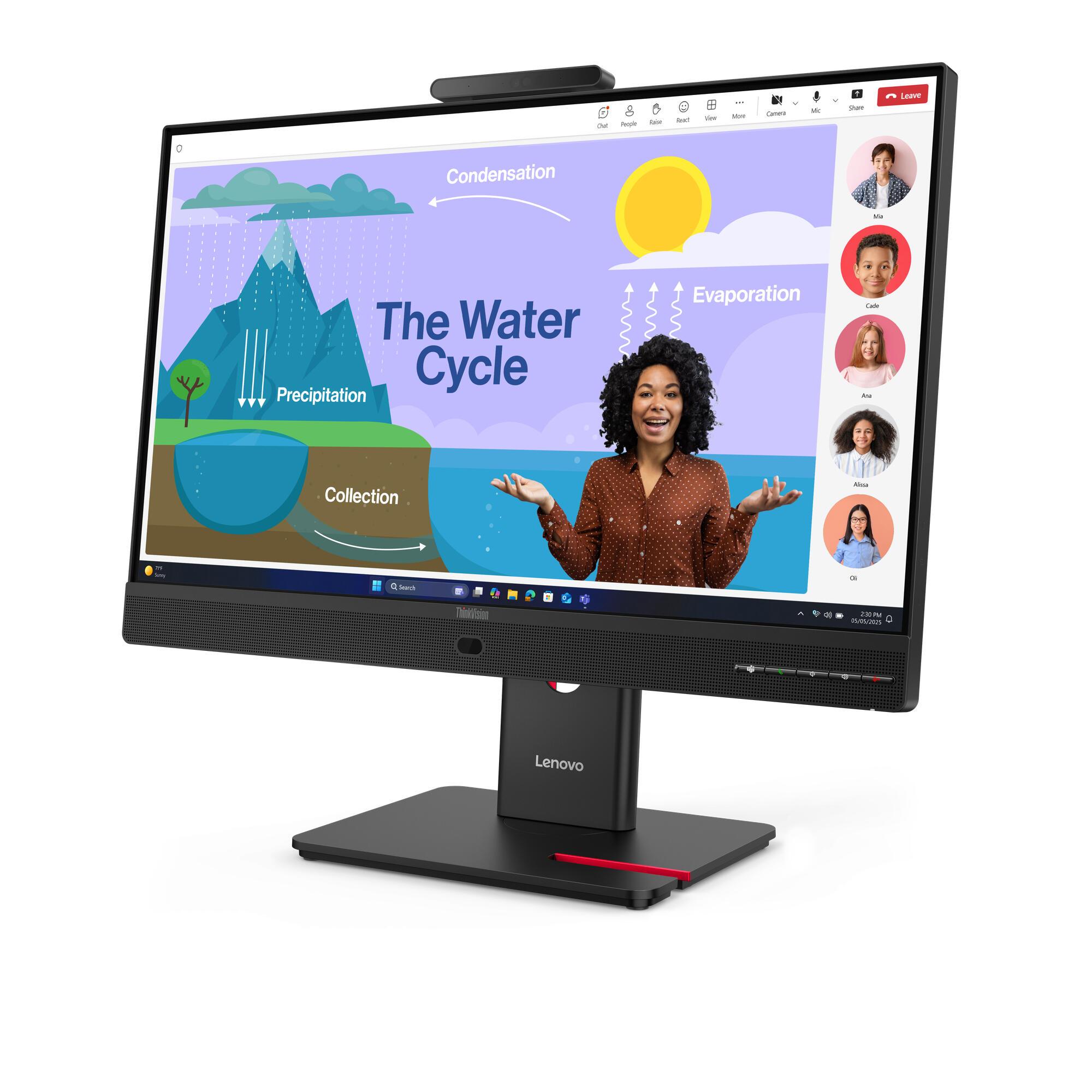 Lenovo Monitor ThinkVision T24D-4v / 64B7UAT1EU Negro 60,5 cm (23,8")