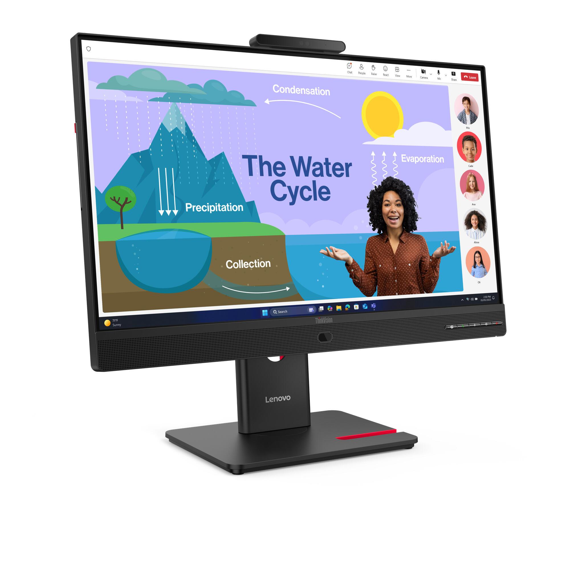 Lenovo Monitor ThinkVision T24D-4v / 64B7UAT1EU Negro 60,5 cm (23,8")