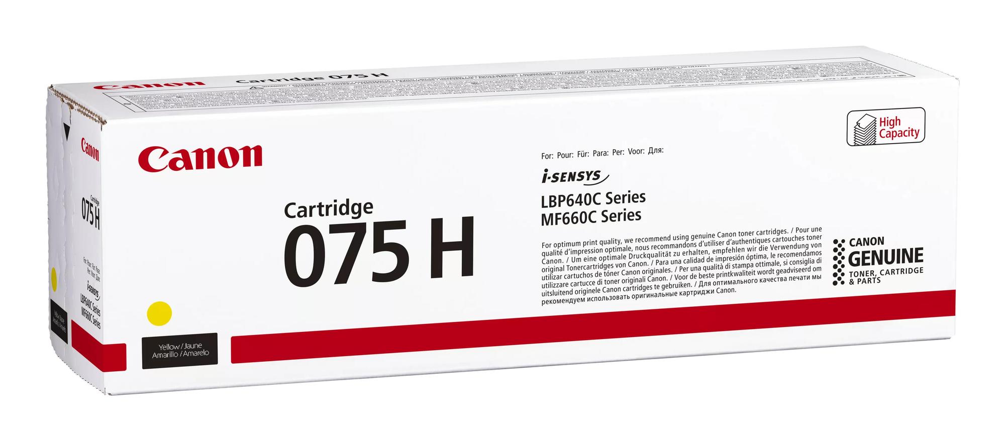 Canon Toner Cartridge 075 H Y / 6366C002 Jaune