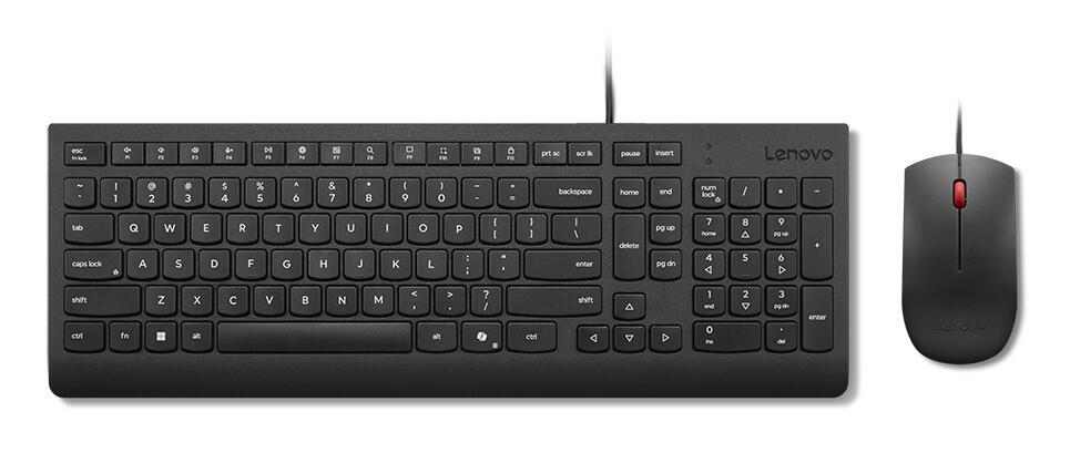 Lenovo Set de ratón y teclado Essential Wired Combo / 4X31R64414 Negro