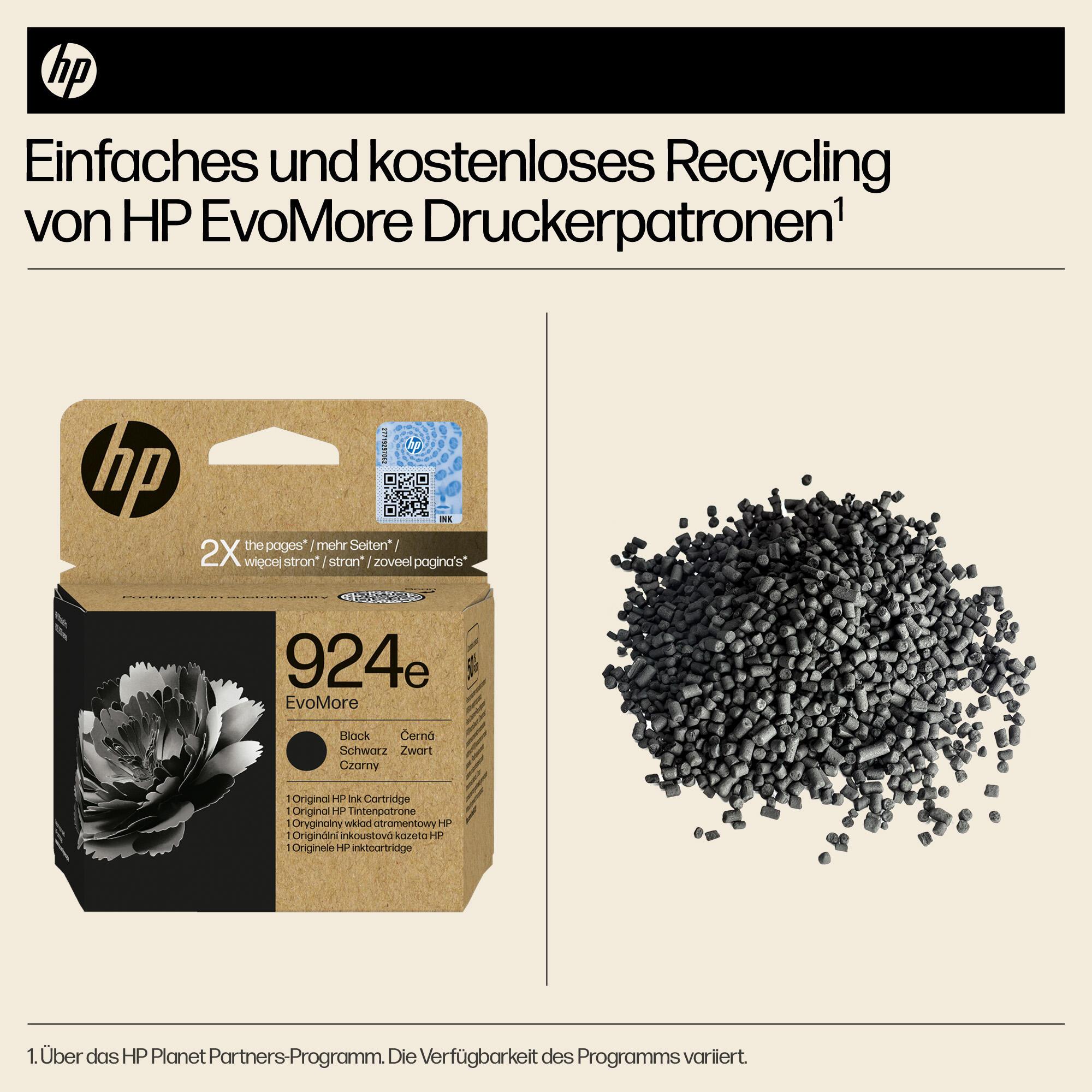 HP Inchiostro 924E / 4K0V0NE Nero XL