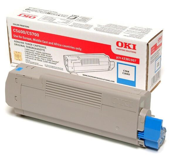 OKI Toner 43381907 Cyan Standard