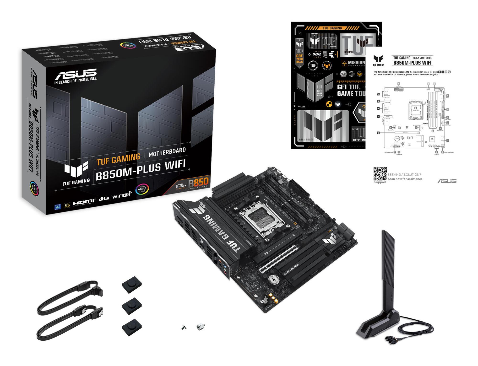 ASUS Mainboard TUF Gaming B850M-Plus WiFi / 90MB1IY0-M0EAY0 Black
