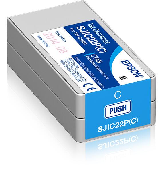 Epson Encre SJIC22PC / C33S020602 Cyan Standard