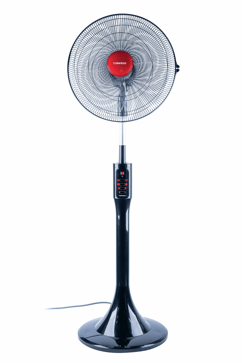 Tornado Ventilator EFS-111M Rot auf Schwarz