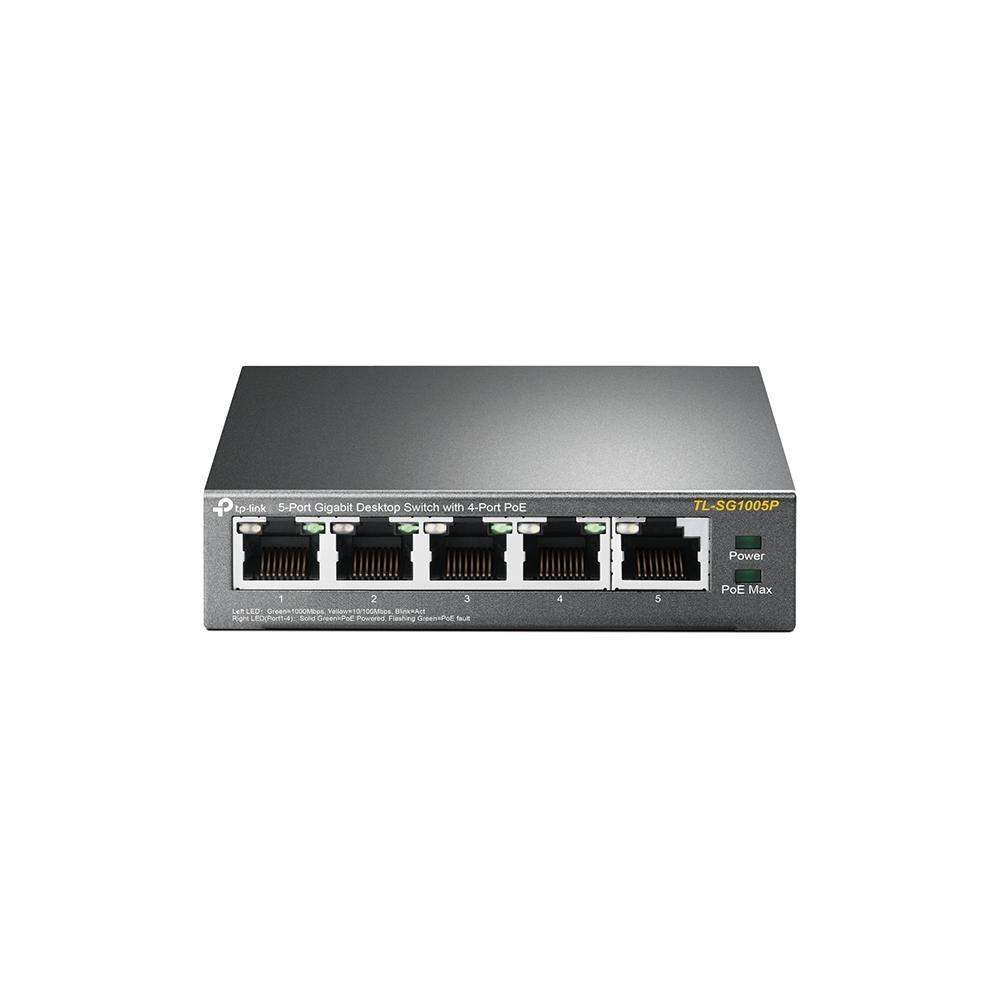TP-Link Interruttore TL-SG1005P / TL-SG1005P Nero