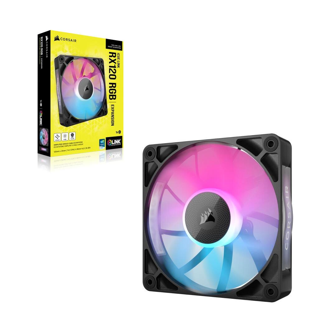 Corsair Ventilador iCUE LINK RX120 RGB / CO-9051017-WW Negro