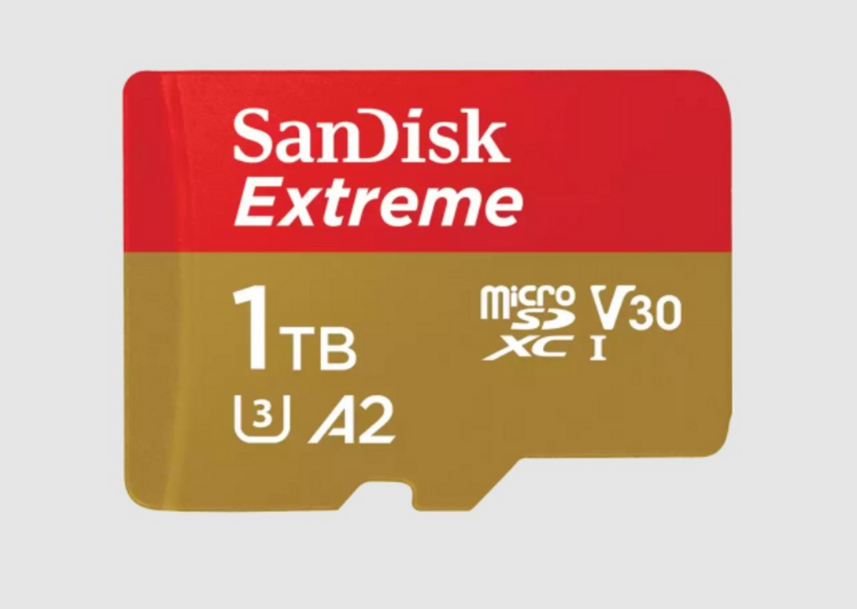 SanDisk Micro SD-Karte Extreme 1TB V30 / SDSQXAV-1T00-GN6MA Rot und Gold S