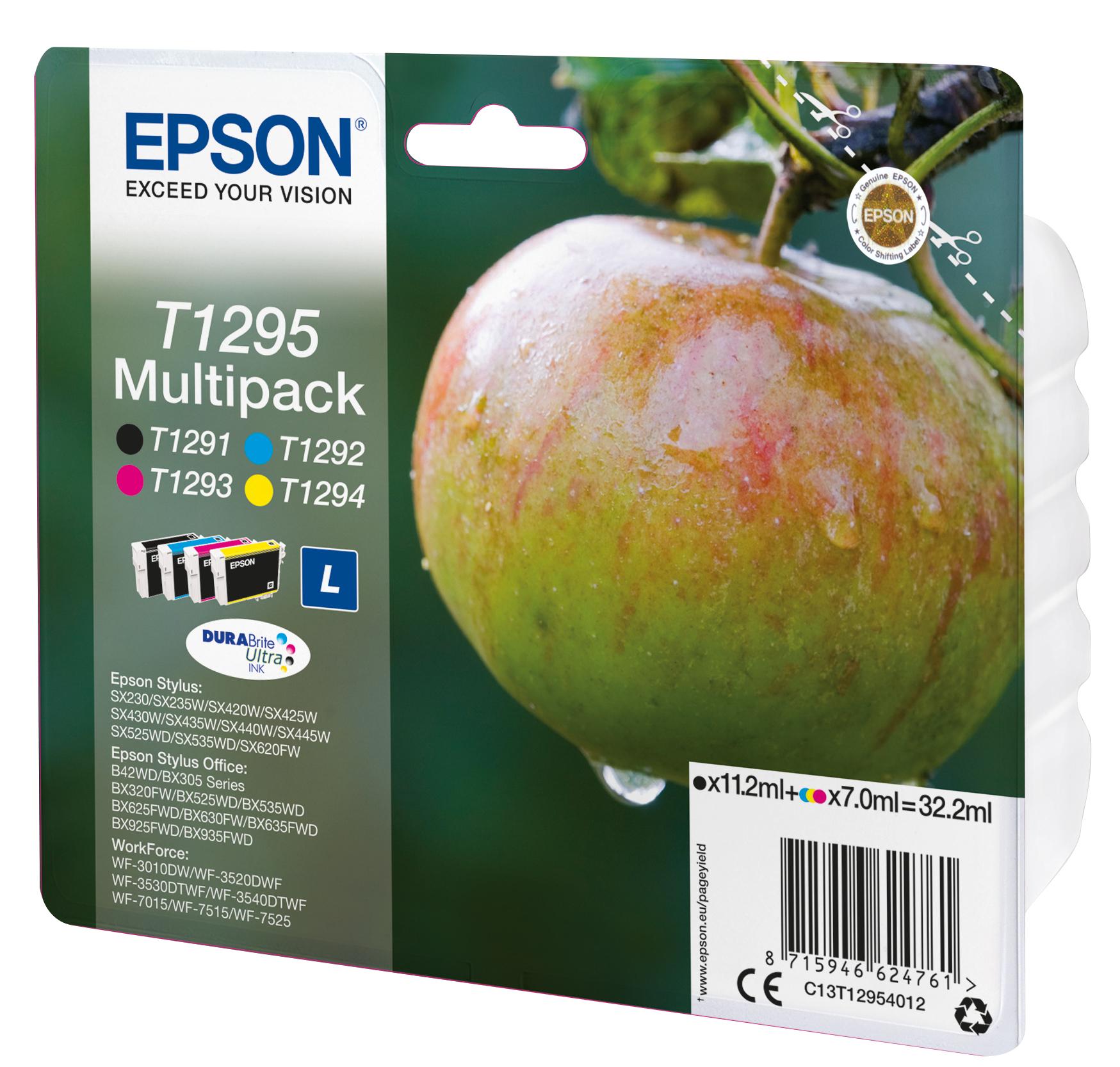 Epson Tinta T1295 / C13T12954012 BK,C,M,Y Multipack