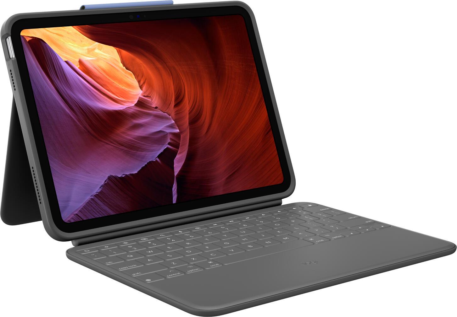 Logitech Coperchio e tastiera Rugged Folio iPad / 920-011200 Grafite