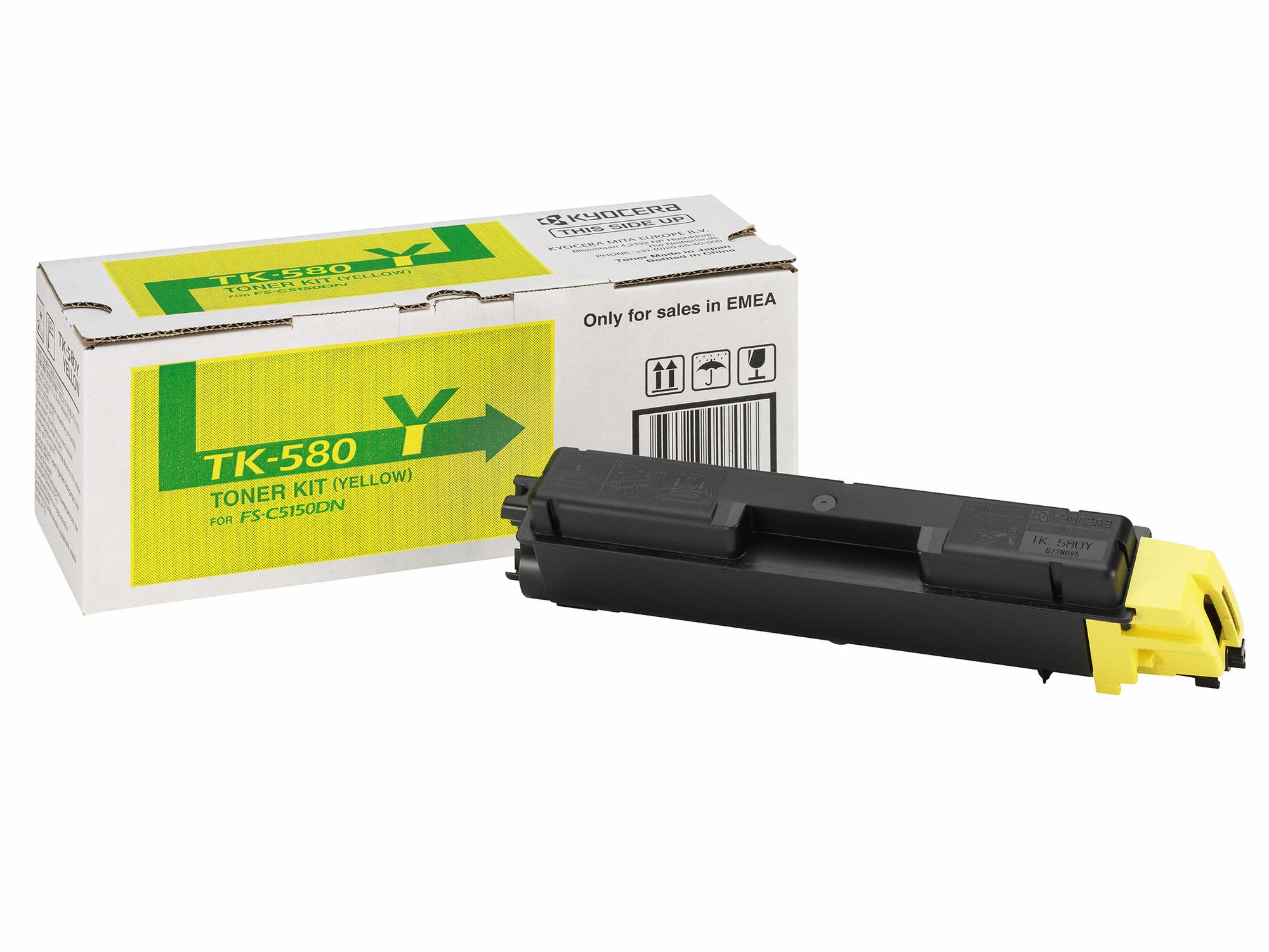 KYOCERA Toner TK-580Y / 1T02KTANL0 Gelb Standard