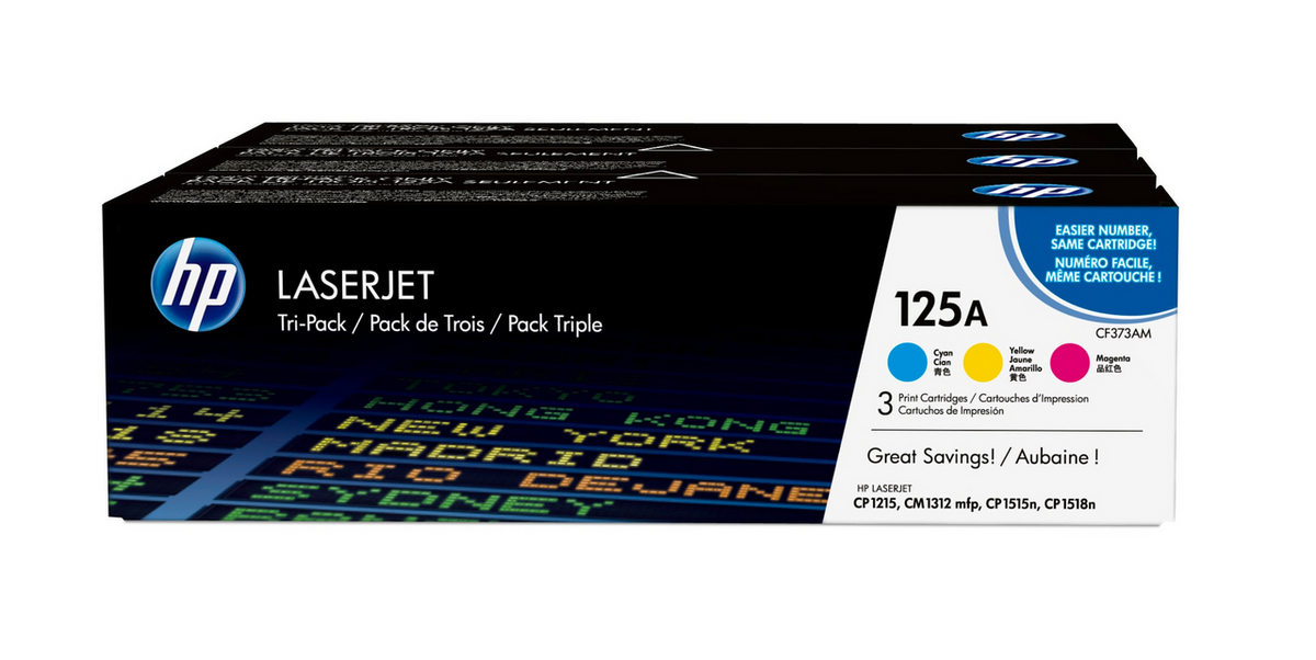 HP Toner 125A / CF373AM C,M,Y Multipack HP Toner 125A / CF373AM C,M,Y Multipack