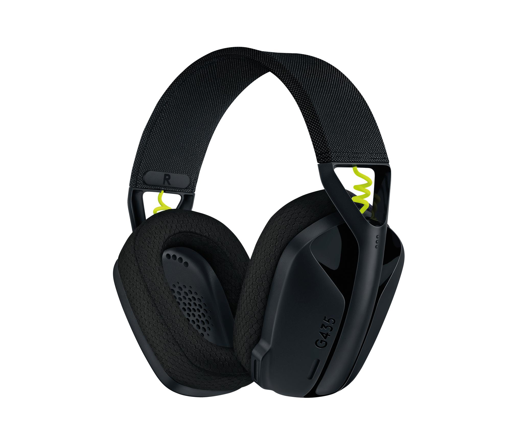 Logitech Auriculares G435 Lightspeed / 981-001050 Negro, amarillo