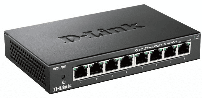 D-Link Switch ES108 / DES-108 Schwarz