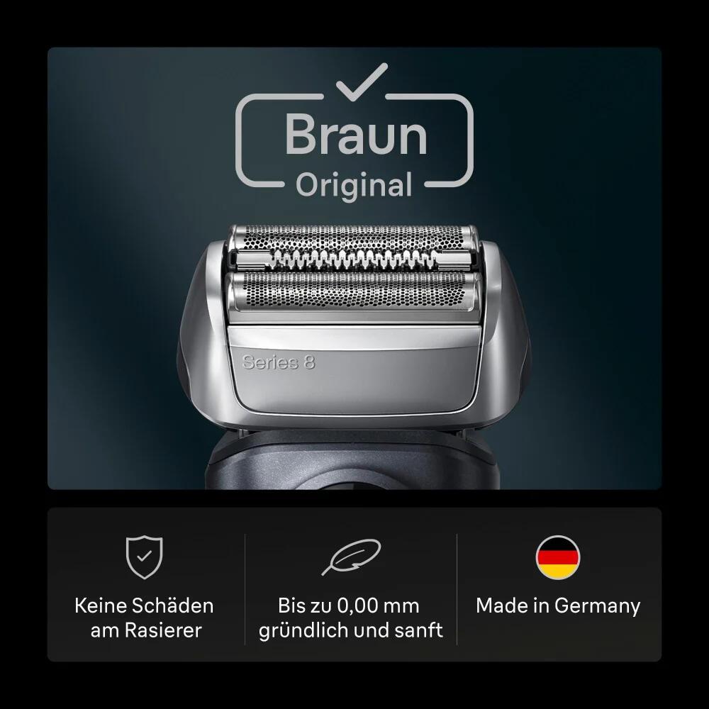 Braun Lame de rasoir Kombipack 83M / 879743 Noir, acier inoxydable Standard