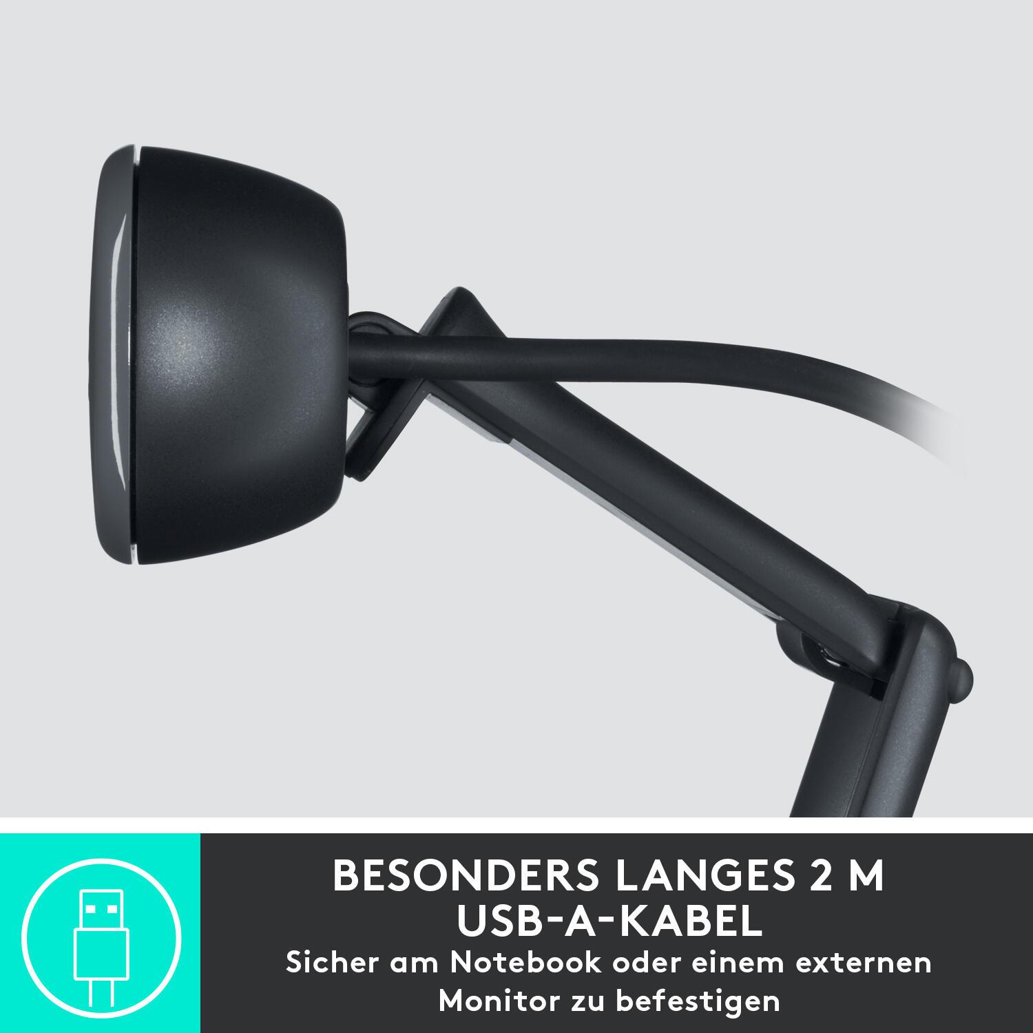 Logitech Cámara web C505 / 960-001364 Grafito