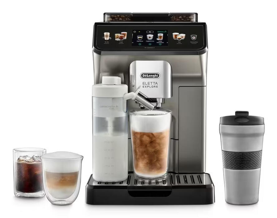De’Longhi Fully automatic coffee machine Eletta Explore Cold Brew / ECAM450.86.T Titanium