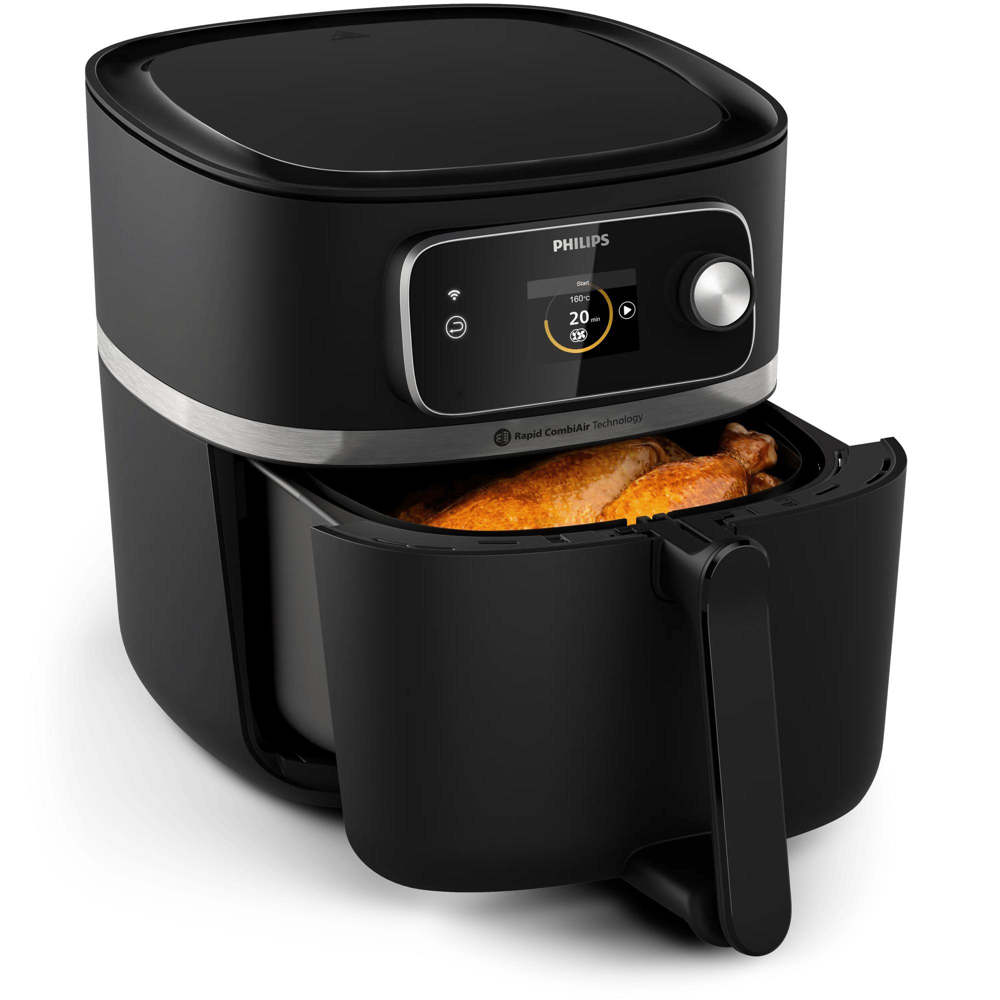 Philips Heißluft Fritteuse Series 7000 / HD9880/90 Schwarz XXL