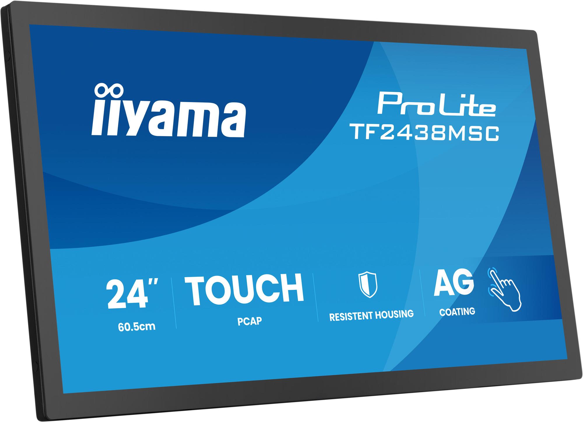 iiyama Monitor ProLite TF2438MSC / TF2438MSC-B2 Black 60.5 cm (23.8")
