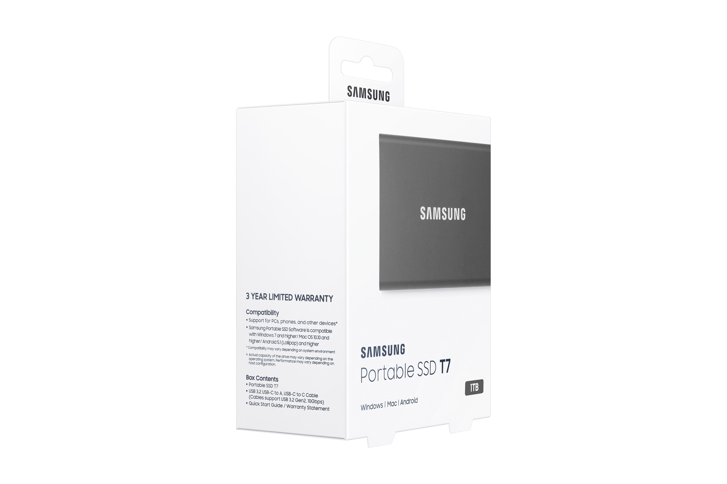 Samsung SSD externe T7 1TB / MU-PC1T0T/WW Gris