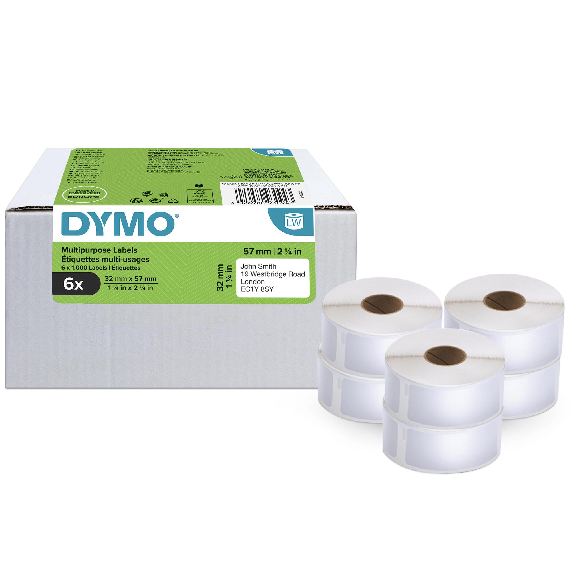 DYMO Etiqueta 2093094 Blanco 6-Pack