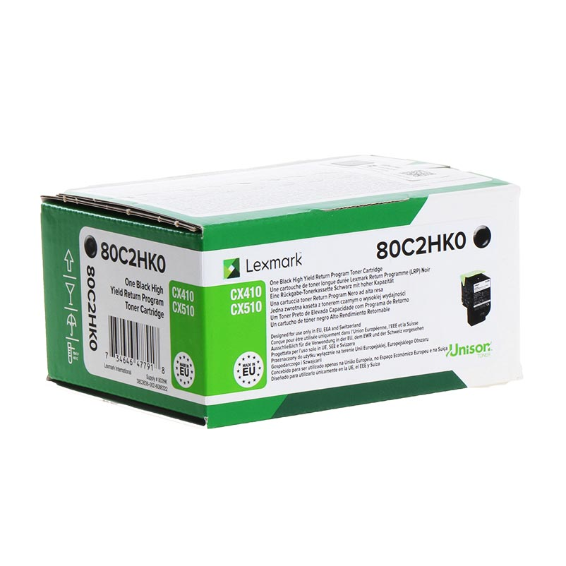Lexmark Tóner 802HK / 80C2HK0 Negro XXL