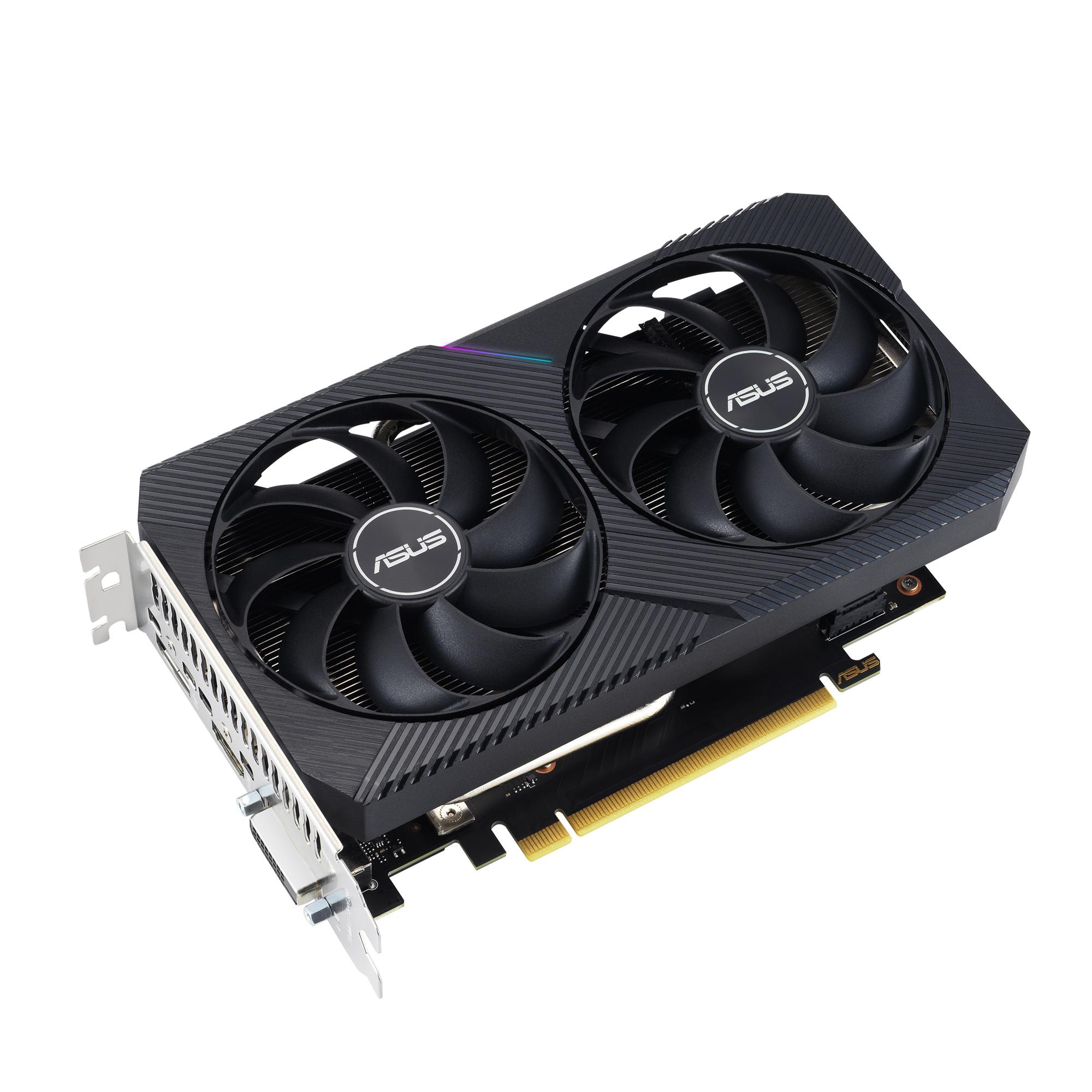 ASUS Graphics card Dual GeForce RTX 3050 V2 OC 8GB / 90YV0GH6-M0NA00 Black S