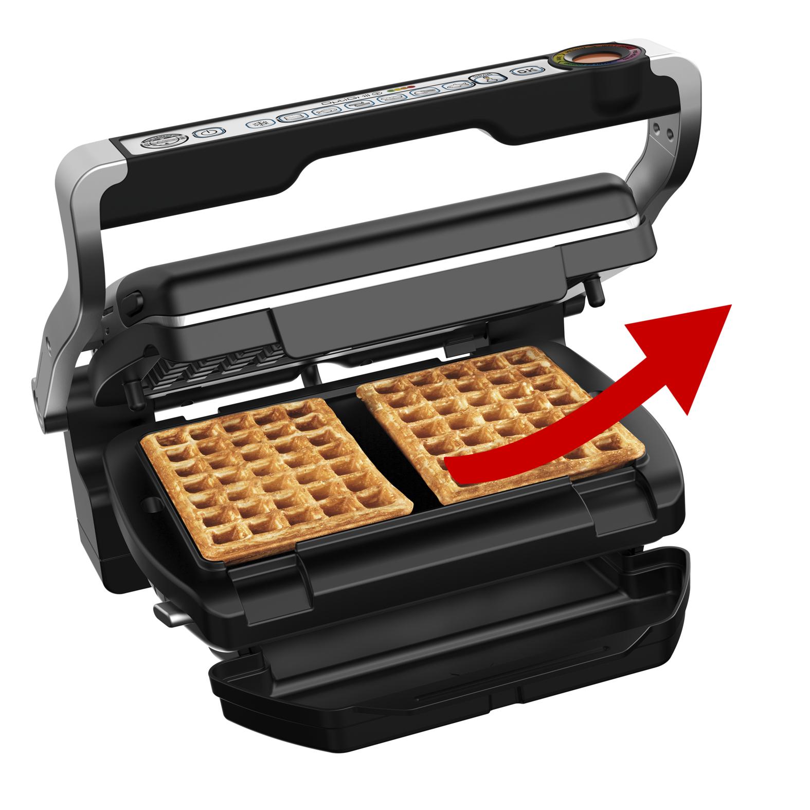 Tefal elektrischer Grill OptiGrill+ / GC716D12 Schwarz, Metallisch