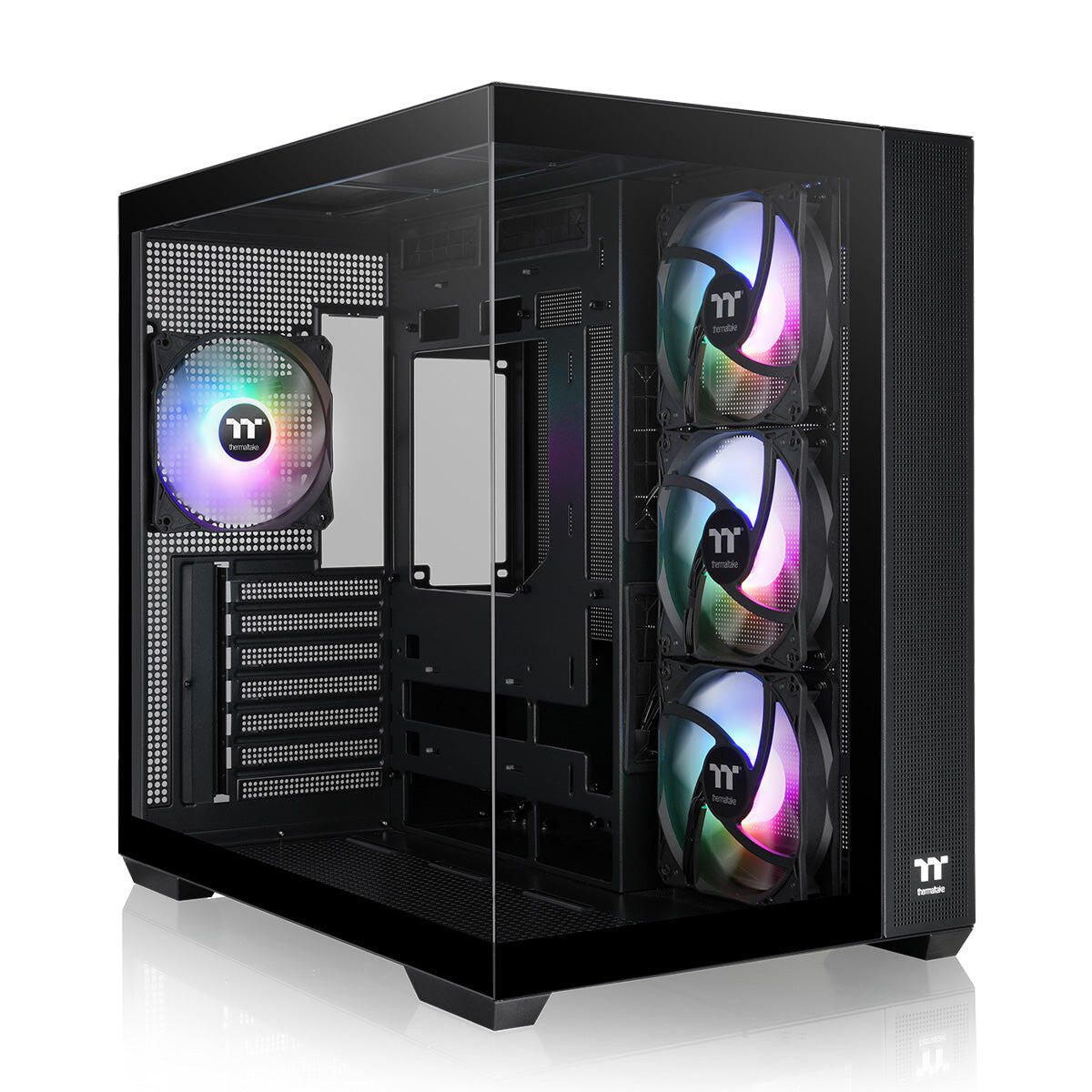 Thermaltake Carcasa de PC View 380 TG ARGB / CA-1Z2-00M1WN-00 Negro