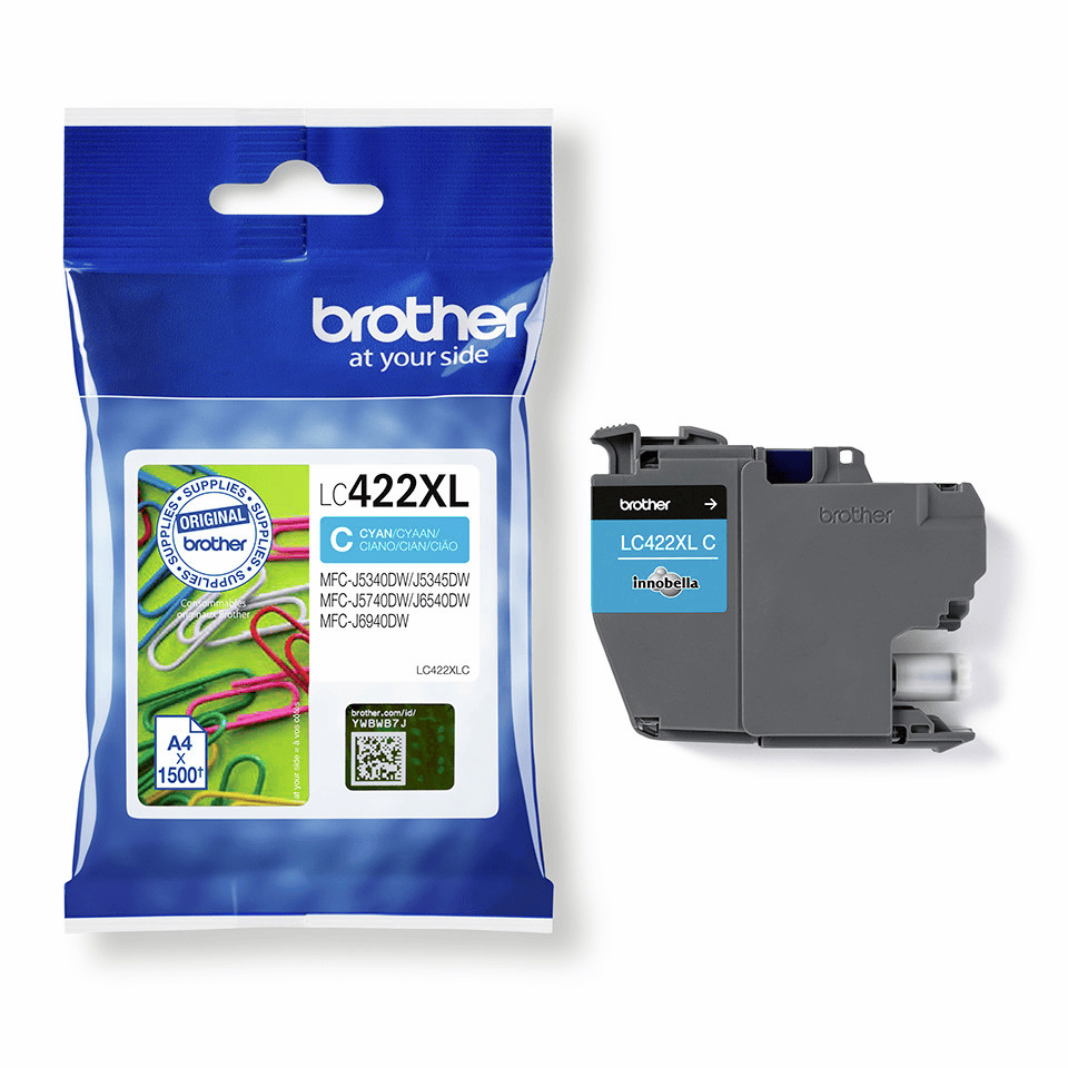 Brother Ink LC-422XLC / LC422XLC Cyan