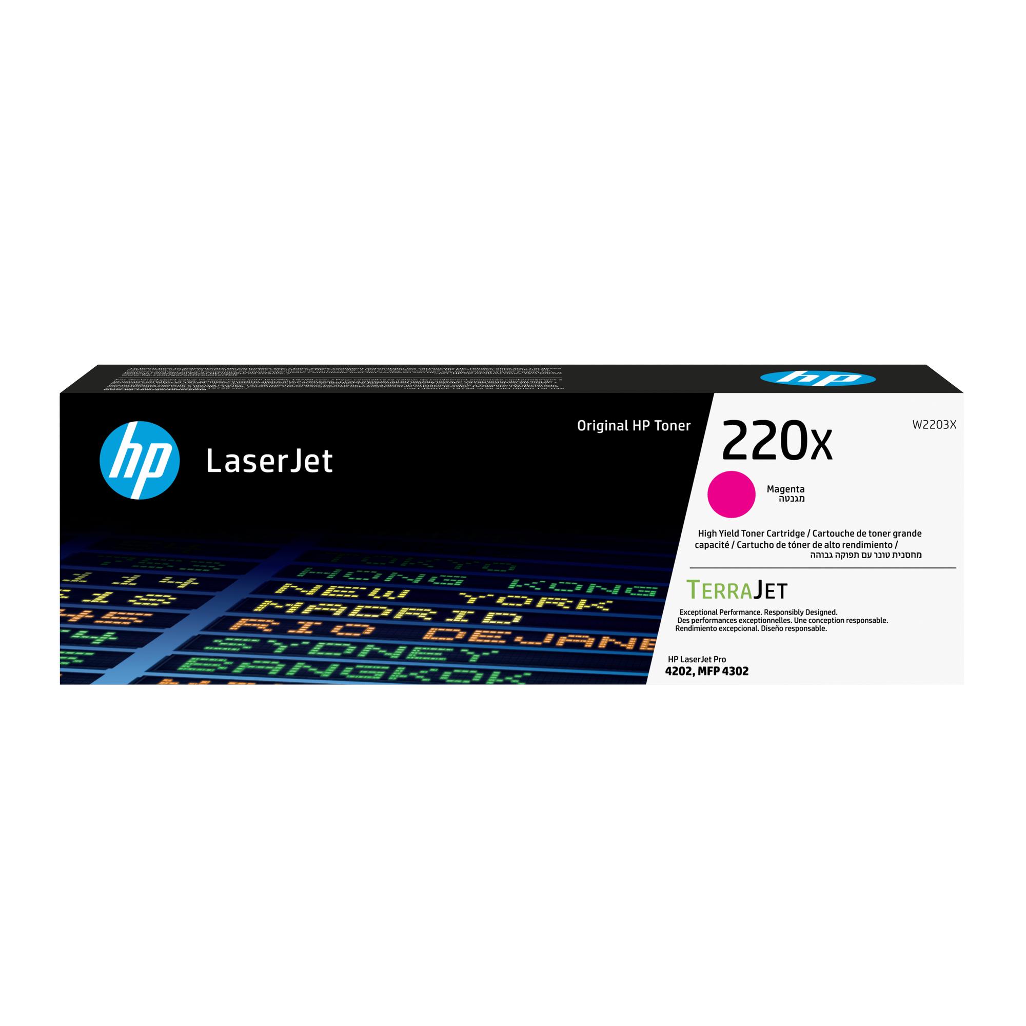 HP Tóner 220X / W2203X Magenta Standard