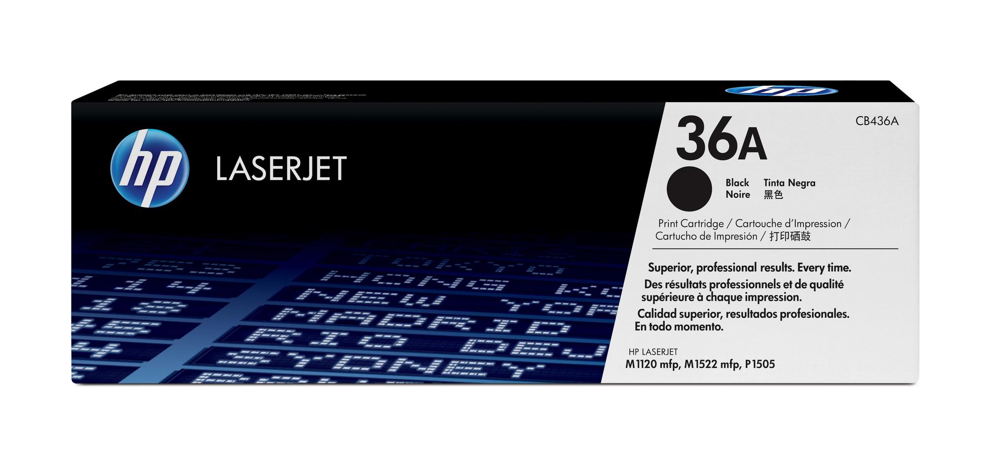 HP Toner 36A / CB436A Nero