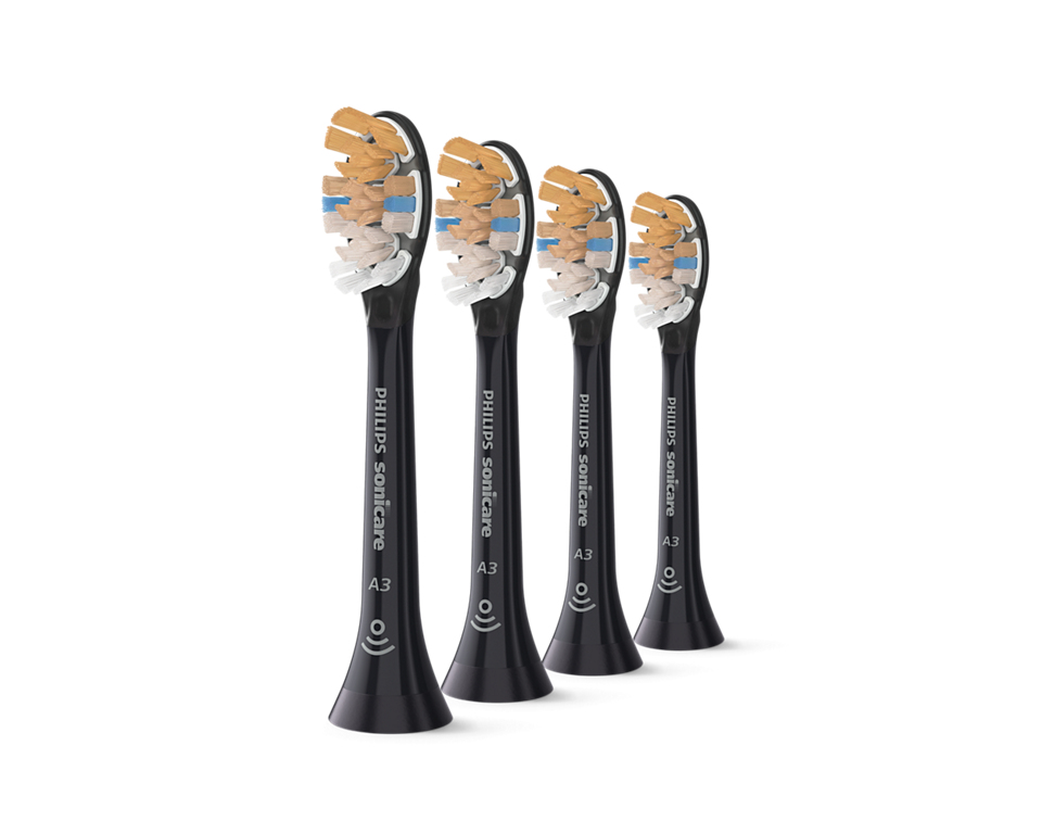 Philips Testina spazzolante sonic Sonicare A3 Premium All-in-one / HX9094/88 Nero 4-Pack