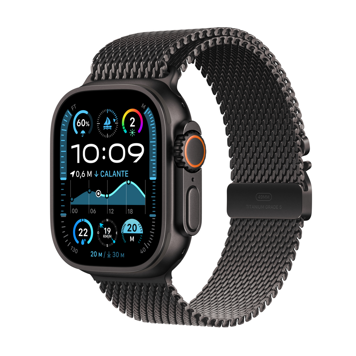 Apple Para llevar Watch Ultra 2 49mm Milanaise / MX5U3FD/A Gris oscuro