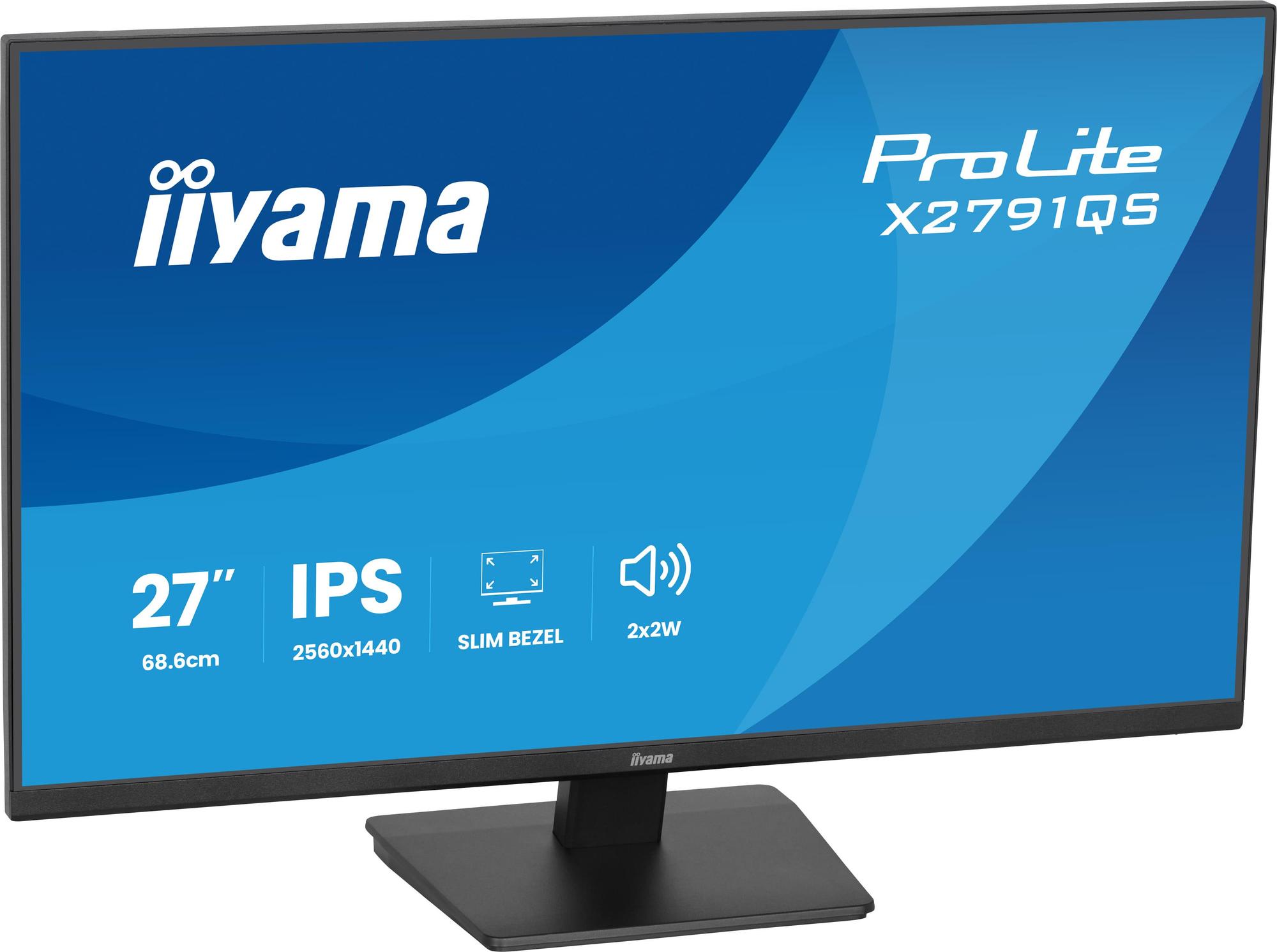 iiyama Monitor ProLite X2791QS / X2791QS-B1 Black 68.6 cm (27")