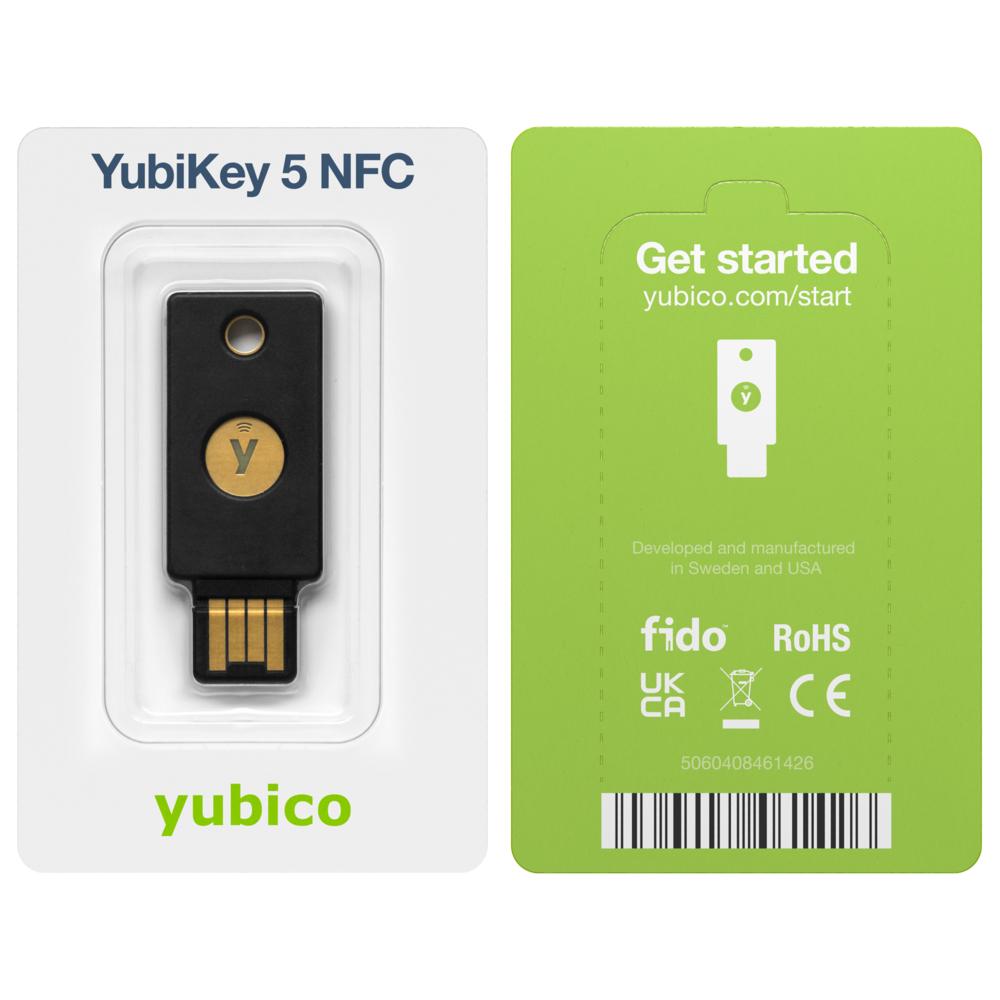 Yubico Sicherheitsschlüssel YubiKey 5 NFC / 100870 Schwarz